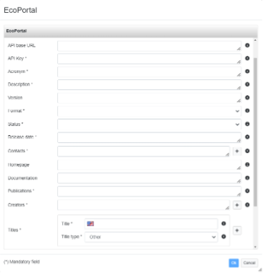EcoPortal configuration wizard